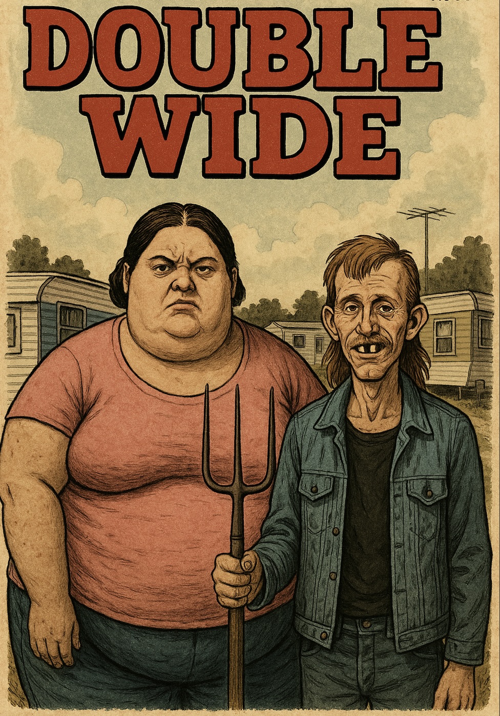 Double Wide: They Meet comic cover