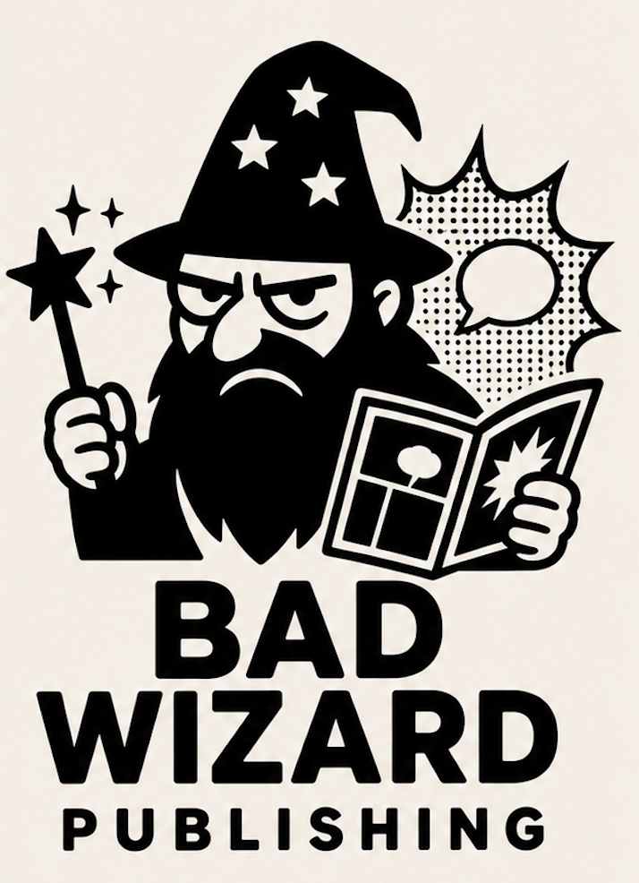 Bad Wizard Publishing black logo